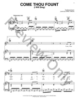 Come Thou Fount (I Will Sing) piano sheet music cover
